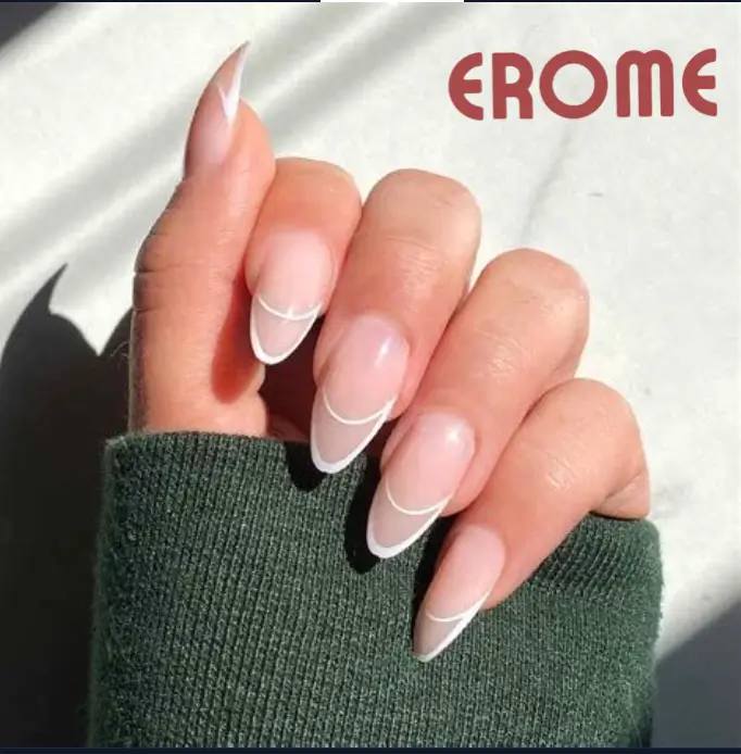 aesthetic edgy almond nail designs